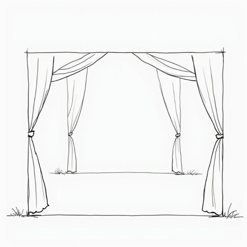 Hoàn thiện nét vẽ chính bức tranh đề tài tự do, sẵn sàng cho bước tô màu, hướng dẫn chi tiết